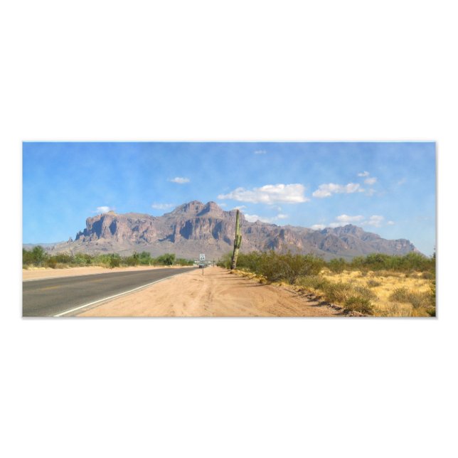 Superstition Mountain - Panoramic Photo Print (Front)
