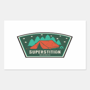 Superstition Wilderness Arizona Camping Rectangular Sticker