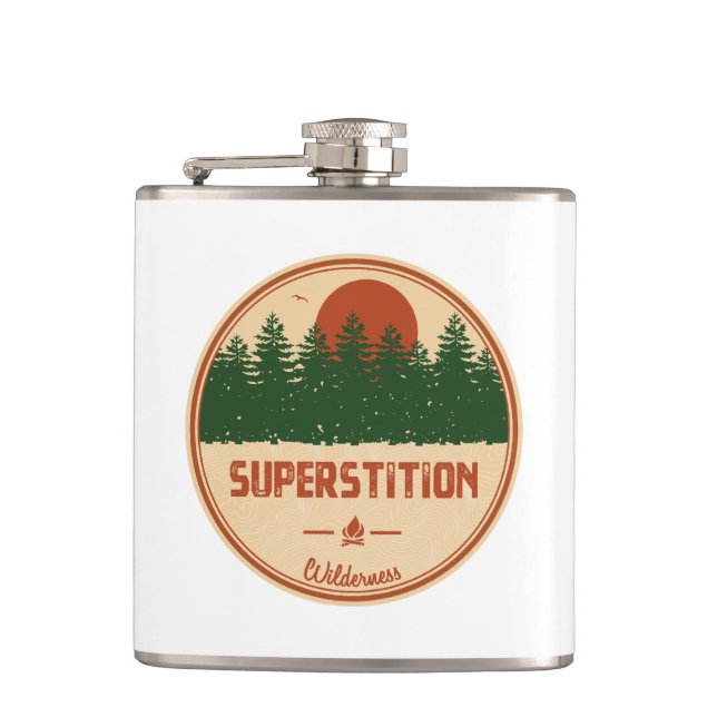 Superstition Wilderness Arizona Hip Flask (Front)