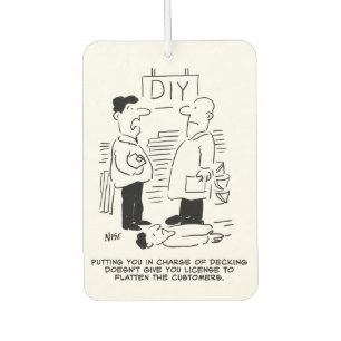 Superstore Retail Shop Worker and Shop Manager Car Air Freshener