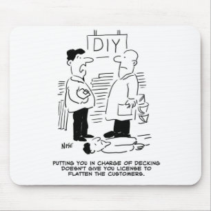 Superstore Retail Shop Worker and Shop Manager Mouse Pad