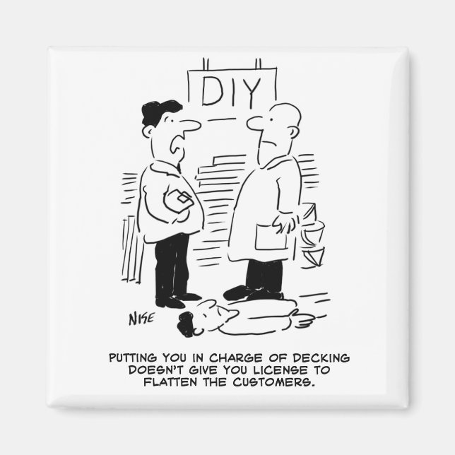 Superstore Retail Shop Worker DIY Shop Manager Magnet (Front)