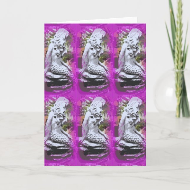 supervision purple greeting card (Front)