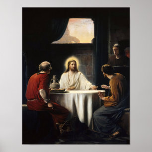 Supper at Emaus by Carl Bloch Print