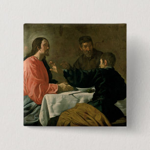 Supper at Emmaus, 1620 15 Cm Square Badge