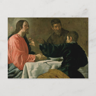 Supper at Emmaus, 1620 Postcard