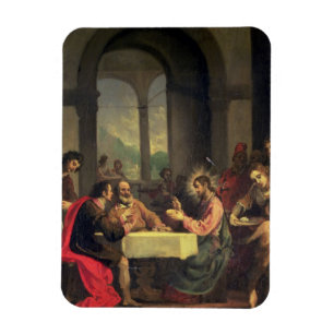Supper at Emmaus, c.1600-05 (oil on panel) Magnet