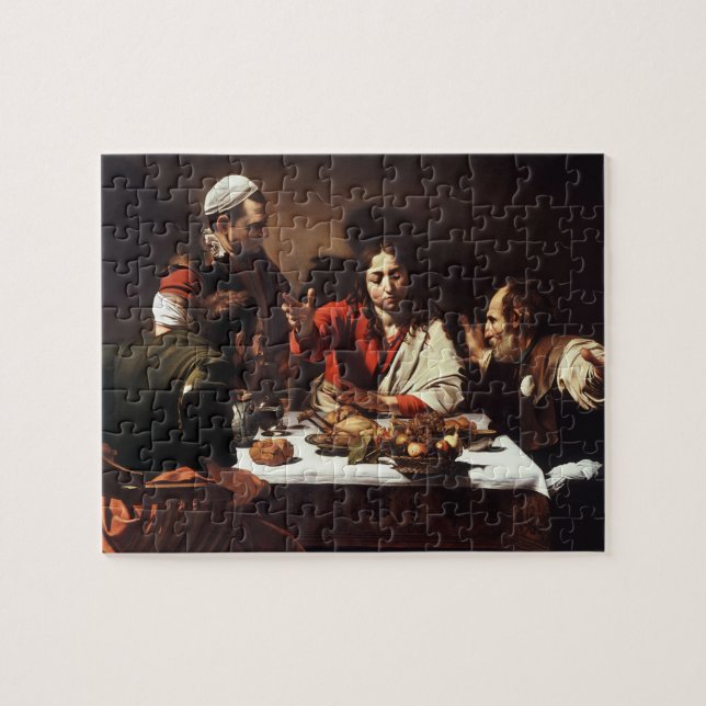 Supper at Emmaus - Caravaggio) Jigsaw Puzzle (Horizontal)