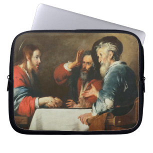 Supper at Emmaus (oil on canvas) 2 Laptop Sleeve