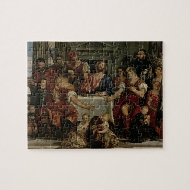 Supper at Emmaus (oil on canvas) Jigsaw Puzzle (Horizontal)
