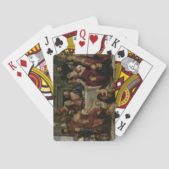 Supper at Emmaus (oil on canvas) Playing Cards (Back)