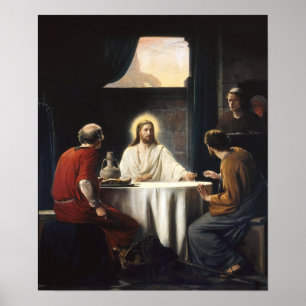 Supper at Emmaus Poster