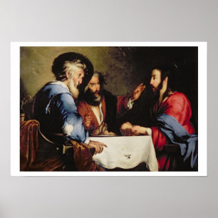 Supper at Emmaus Poster