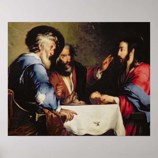 Supper at Emmaus Poster (Front)