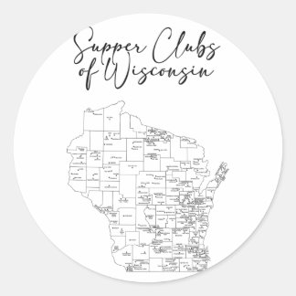 Supper Club Classic Round Sticker