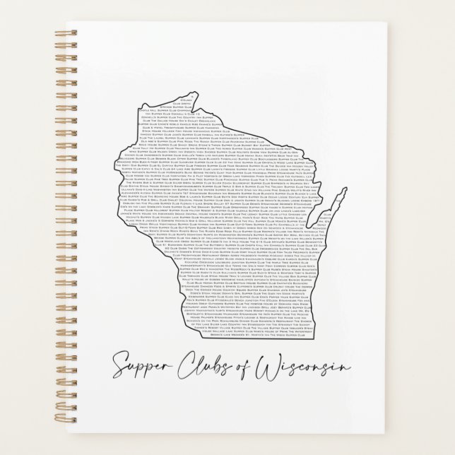 Supper Clubs of Wisconsin Planner (Front)