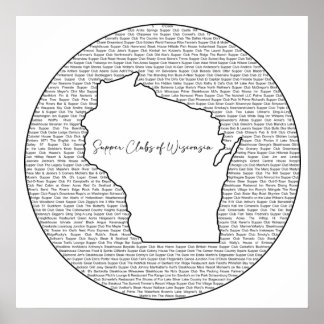 Supper Clubs of Wisconsin Poster