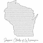 Supper Clubs of Wisconsin Standing Photo Sculpture<br><div class="desc">A celebration of Wisconsin's favourite past time... </div>