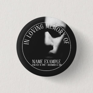 Supplies for Funeral and Bereavements 3 Cm Round Badge