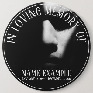 Supplies for Funeral and Bereavements 6 Cm Round Badge