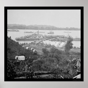 Supplies for Grant's Wilderness Campaign 1864 Poster