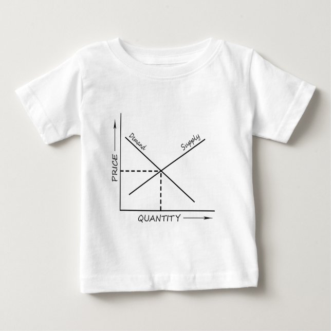 Supply and demand graph baby T-Shirt (Front)