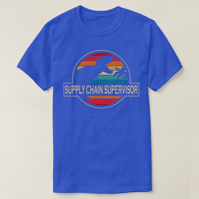 Supply Chain Supervisor Dinosaur T-Shirt (Design Front)