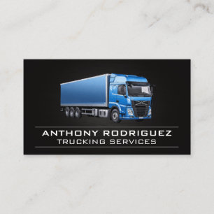 Supply Chain Truck Carrier Logistics Business Card