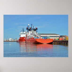 Supply Ships Energy Lord And Durga Devi Poster