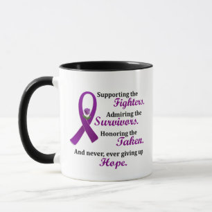 Support Admire Honor 2 Pancreatic Cancer Alzheimer Mug