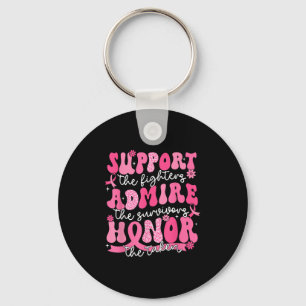 Support Admire Honor Breast Cancer Awareness Warri Key Ring