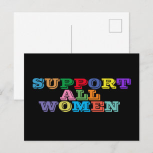 Support All Women Postcard
