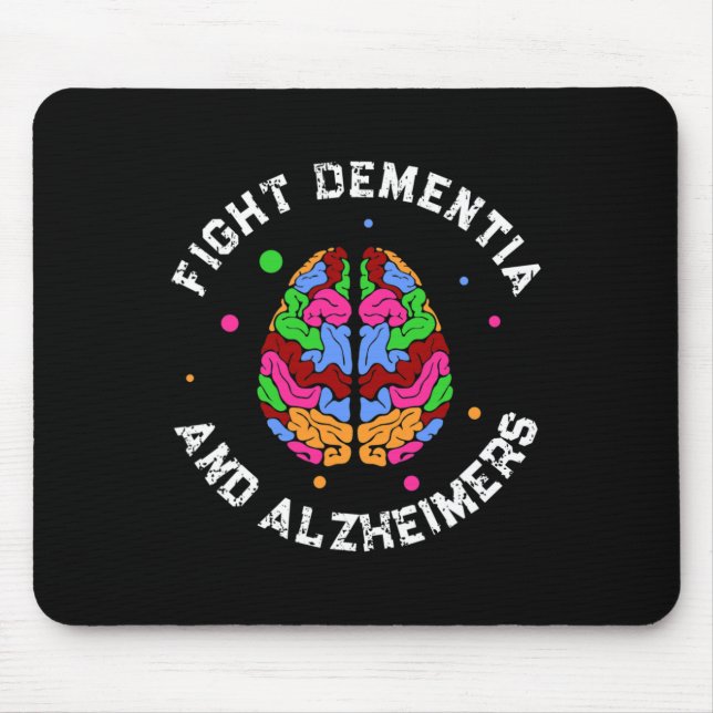 Support Alzheimer Awareness EndAlz Fight Alzheimer Mouse Pad (Front)