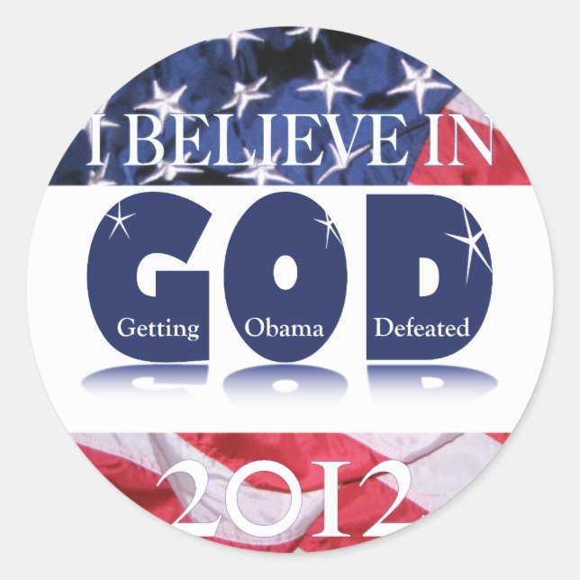 Support America IBIG2012 Classic Round Sticker (Front)