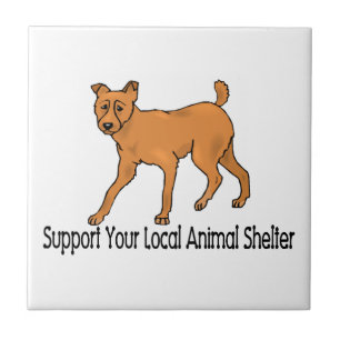 Support Animal Shelters Ceramic Tile