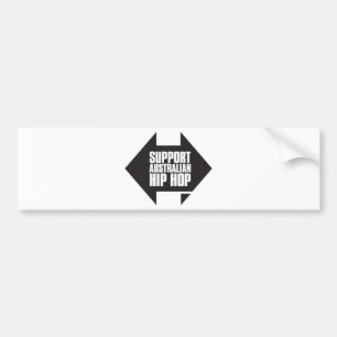 Support Australian Hip Hop Bumper Sticker