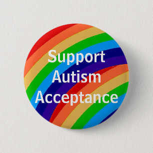 Support Autism Acceptance 6 Cm Round Badge