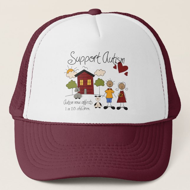 Support Autism - Autism Awareness Hat (Front)