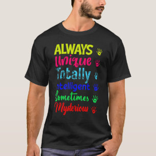 Support Autism Awareness Dad Mum Kids T-Shirt