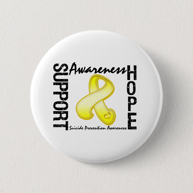 Support Awareness Hope Suicide Prevention 6 Cm Round Badge (Front)