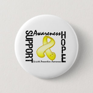 Support Awareness Hope Suicide Prevention 6 Cm Round Badge