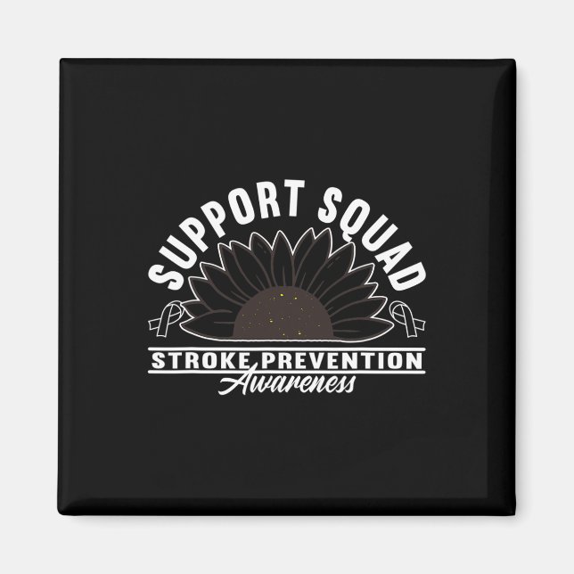 Support Awareness Squad Heart Disease Stroke Preve Magnet (Front)