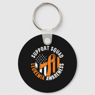 Support Awareness Squad I Blood Cells Cancer Leuke Key Ring