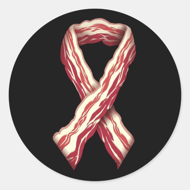 Support Bacon Classic Round Sticker (Front)