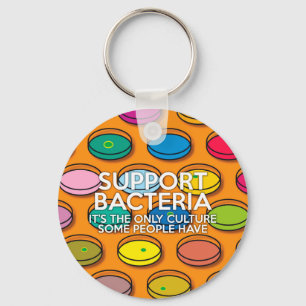 Support Bacteria Key Ring