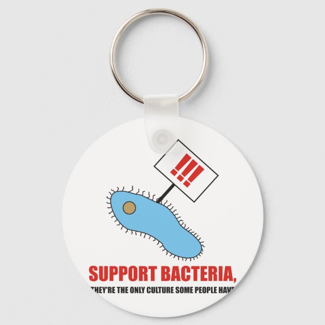 Support bacteria key ring (Front)