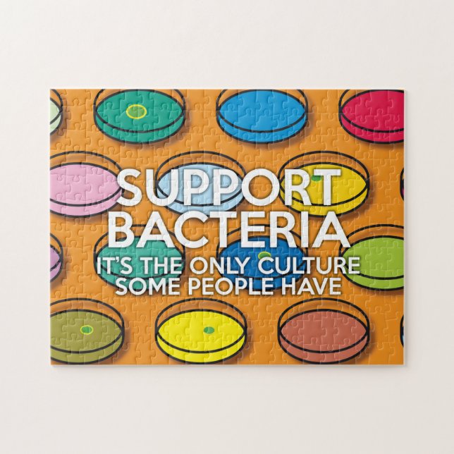 SUPPORT BACTERIA science Jigsaw Puzzle (Horizontal)
