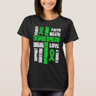 Support believe and fight CHILDHOOD DEPRESSION T-Shirt