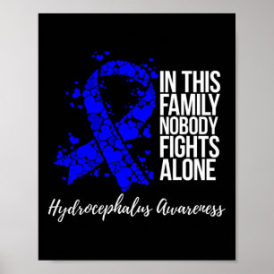 Support Blue Ribbon Hydrocephalus Awareness Poster