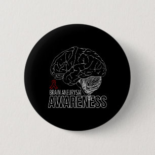 Support Brain Aneurysm Awareness 1 6 Cm Round Badge